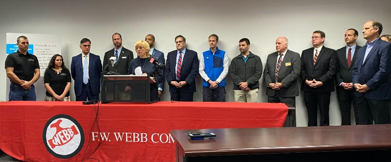 Governor Mills' 100,000 Heat Pump Initiative Press Event Team